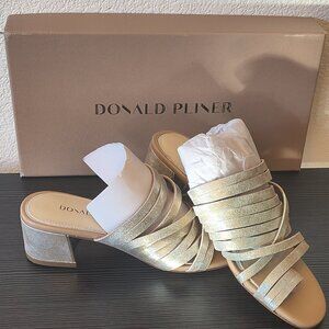 NIB Donald Pliner Marlow Sandal - Silver Women's 5.5